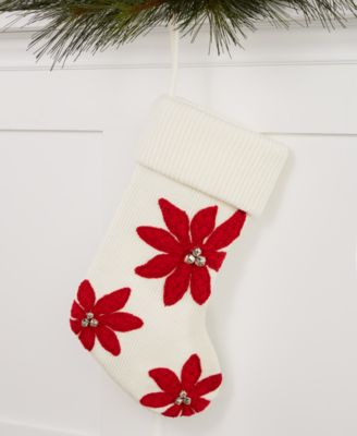 Holiday Lane - Poinsettia Stocking