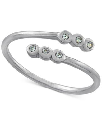 Giani Bernini - Cubic Zirconia Bezel Bypass Ring