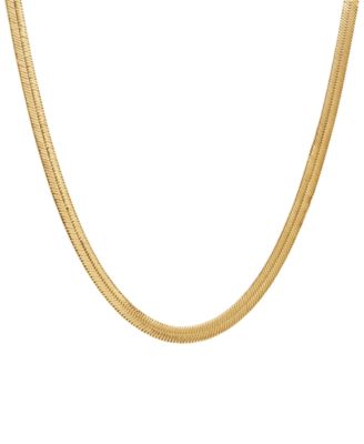 Blackjack - Men's Wide Herringbone 20" Chain Necklace in Stainless Steel