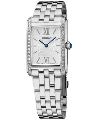 Seiko - Women's Stainless Steel Bracelet Watch 23mm x 33mm