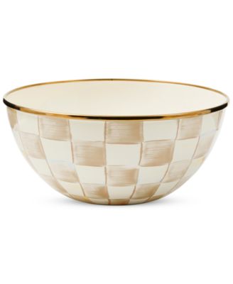 MacKenzie-Childs - Mocha Check Small Everyday Bowl, 40-oz.