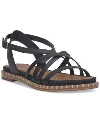 Lucky Brand - Women's Kielly Strappy Whipstitch Flat Sandals