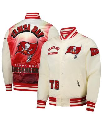 Pro Standard - Men's  Cream Tampa Bay Buccaneers Sublimated Satin Full-Snap Jacket