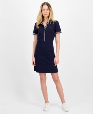 Nautica Jeans - Women's Zip Polo Dress