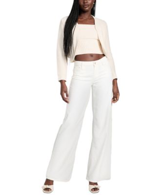 GUESS - Women's Mid-Rise Wide-Leg Jeans