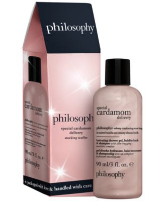 philosophy - Special Cardamom Delivery Hydrating Shower Gel, Bubble Bath, & Shampoo Stocking Stuffer, 3 oz.