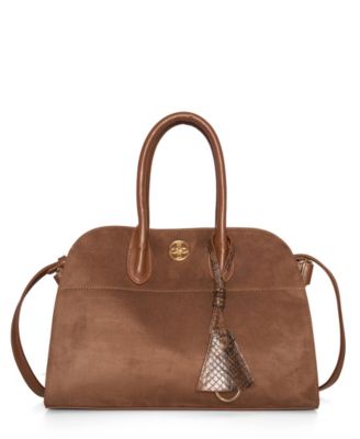 LIKE DREAMS - Aurora Top Handle Suede Tassel Satchel Bag