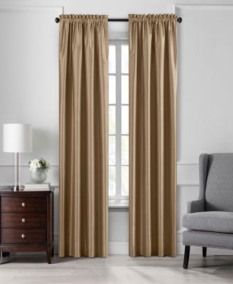 Elrene Home Fashions - Colette 52" x 84" Faux Silk Blackout Curtain Panel