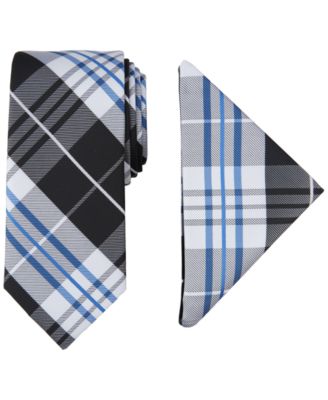 Nautica - Men's Lydonia Plaid Tie & Pocket Square Set
