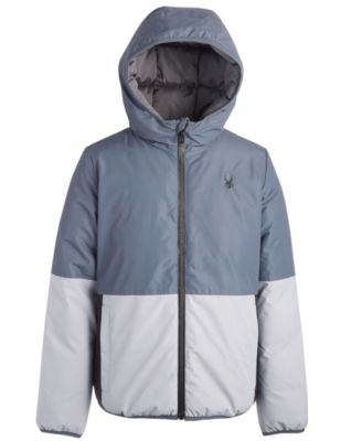 Spyder - Little & Big Boys Hooded Reversible Board Jacket
