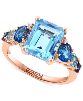 EFFY Collection - Multi-Gemstone (4-5/8 ct. t.w.) & Diamond Accent Ring in 14k Yellow Gold