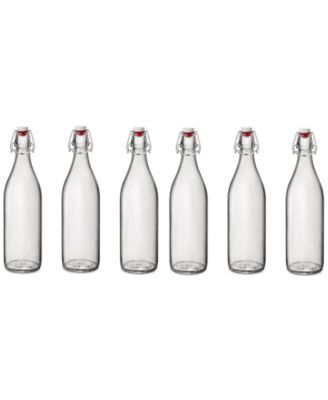 Bormioli Rocco - Giara 33.75-Oz. Glass Bottles, Set of 6