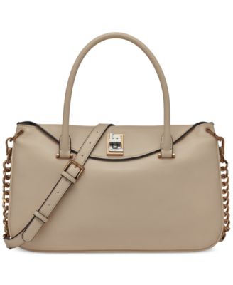KARL LAGERFELD PARIS - Nadine Large Leather Satchel Crossbody