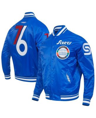 Pro Standard - Men's Royal Philadelphia 76ers 2024/25 City Edition Chenille Satin Full-Snap Jacket