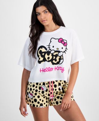 Love Tribe - Juniors' Hello Kitty Cheetah Tee