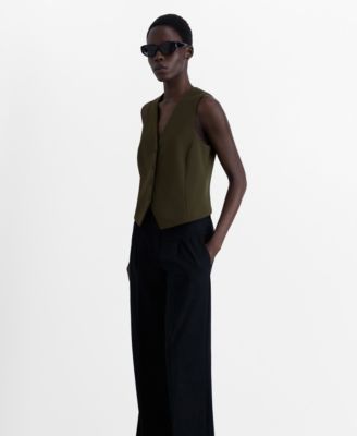 MANGO - Women's Buttoned Suit Waistcoat