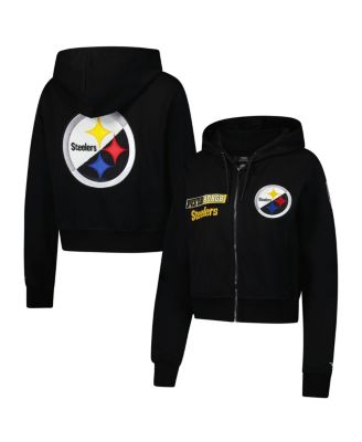 Pro Standard - Women's&nbsp;Black Pittsburgh Steelers Split Logo Full-Zip Hoodie