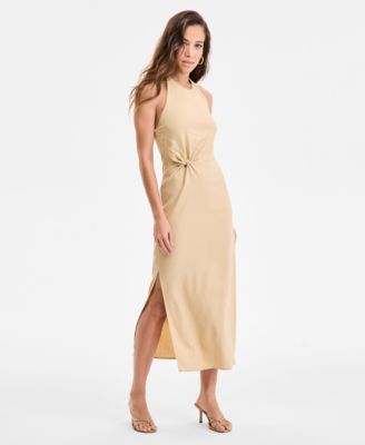 Bar III - Women's Twist-Front Midi Dress, Exclusively at Macy's