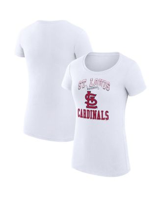G-III 4Her by Carl Banks - Women's&nbsp;White St. Louis Cardinals Team Logo Graphic Fitted T-Shirt