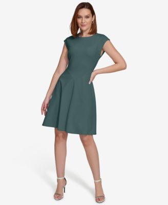 Calvin Klein - Women's Short-Sleeve A-Line Dress