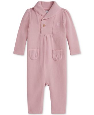 Polo Ralph Lauren - Baby Girls Rib-Knit Coverall