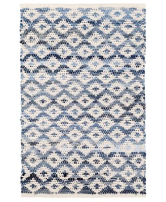 Dash and Albert Rugs by Annie Selke - Denim Rag Diamond DA789 10'x14' Area Rug