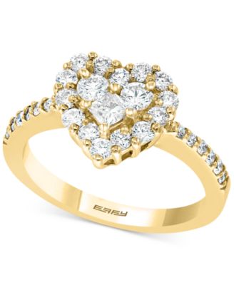 EFFY Collection - Diamond Heart Ring (9/10 ct. t.w.) in 14k Yellow Gold