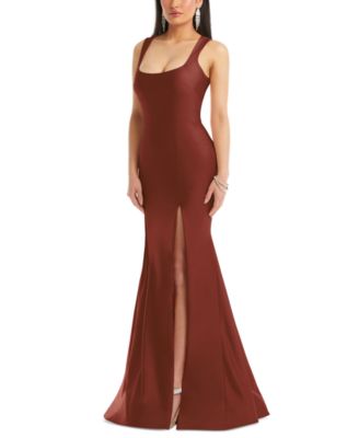 Cynthia & Sahar - Women's Stretch Satin Mermaid Gown