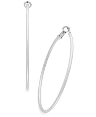 I.N.C. International Concepts - Large Thin Hoop Earrings, 2.4"