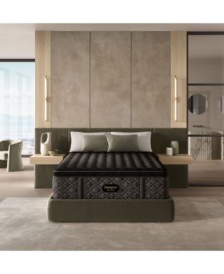 Beautyrest - Black Series Three 16.5" Firm Pillowtop Mattress Set - Queen Split