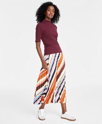 On 34th - Women's Pleated Maxi Skirt
