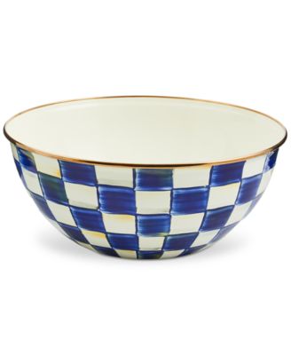 MacKenzie-Childs - Royal Check Enameled Steel Large Everyday Bowl
