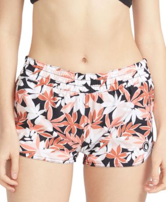 Volcom - Juniors' Printed Check Mate Drawstring Boardshorts
