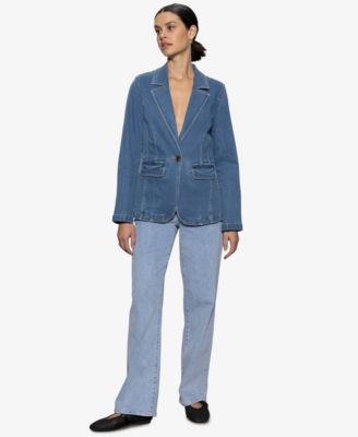Sanctuary - Women's Sculpted Denim Blazer