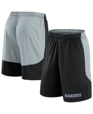 Fanatics - Men's  Black/Silver Las Vegas Raiders Big Tall Launch Shorts