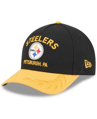 New Era - Men's Black/Yellow Pittsburgh Steelers 2025 NFL Draft 9FORTY A-Frame M-Crown Adjustable Hat