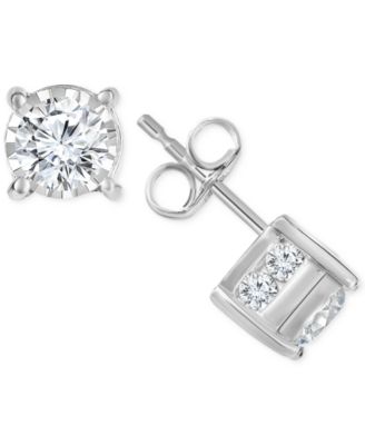 Macy's - Trumiracle&reg; Diamond Stud Earrings (1 ct. t.w.) in 14k Gold, Rose Gold or White Gold