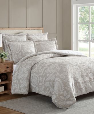 Levtex - Sarrah Textured 3-Pc. Comforter Set, Full/Queen