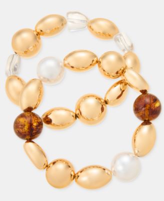 I.N.C. International Concepts - Beaded Stretch Bracelets, Set of 2