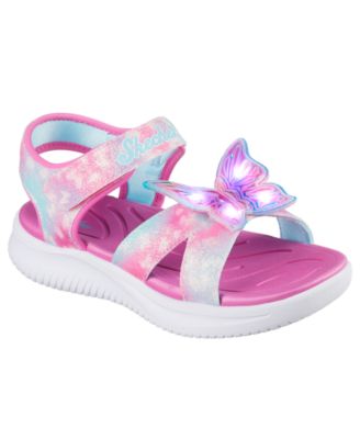 Skechers - Little Girls Jumpsters Sandal - Butterfly Brights Light-Up Sandals from Finish Line