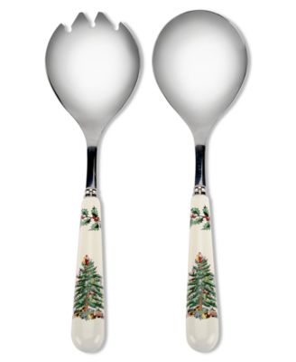Spode - Christmas Tree Salad Servers, Set of 2