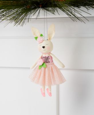 Holiday Lane - Ballet Bunny Ballerina Fabric Ornament