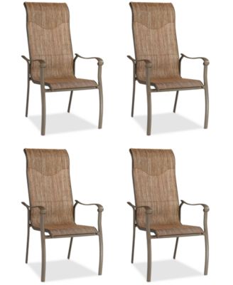 Furniture - Set of 4 Oasis Aluminum Outdoor Dining Chairs, Created for Macy's