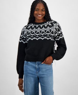 And Now This - Women's Fair Isle Crewneck Sweater
