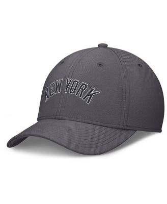 Nike - Men's  Gray New York Yankees Swoosh Performance Flex Hat