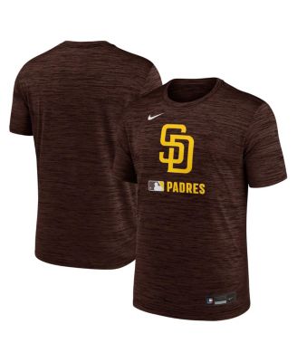 Nike - Men's&nbsp; Brown San Diego Padres Authentic Collection Velocity Performance Practice T-shirt