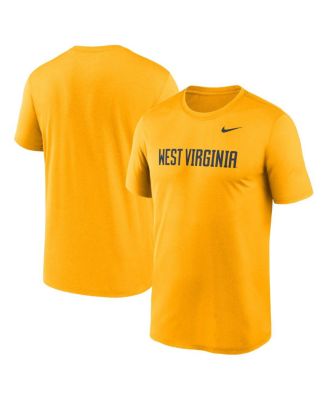 Nike - Men's Gold West Virginia Mountaineers Primetime Legend Wordmark T-Shirt