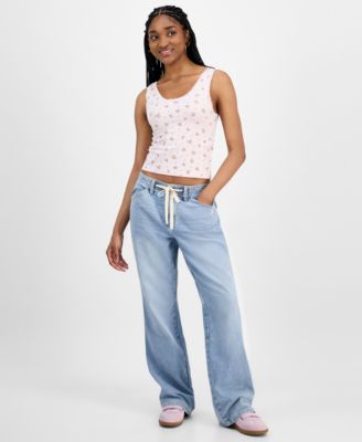 Celebrity Pink - Juniors' Drawstring Bootcut Jeans