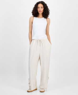 And Now This - Women's Cutout Drawstring Pants, Exclusively at Macy's
