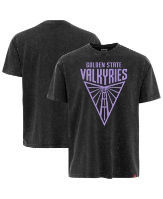Sportiqe - Men's and Women's Black Golden State Valkyries Rock Roll Collection Angus Mineral Wash Premium T-Shirt